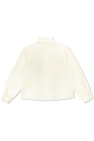 Fendi Kids Cotton shirt with ruffle
