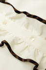 Fendi Kids Cotton shirt with ruffle