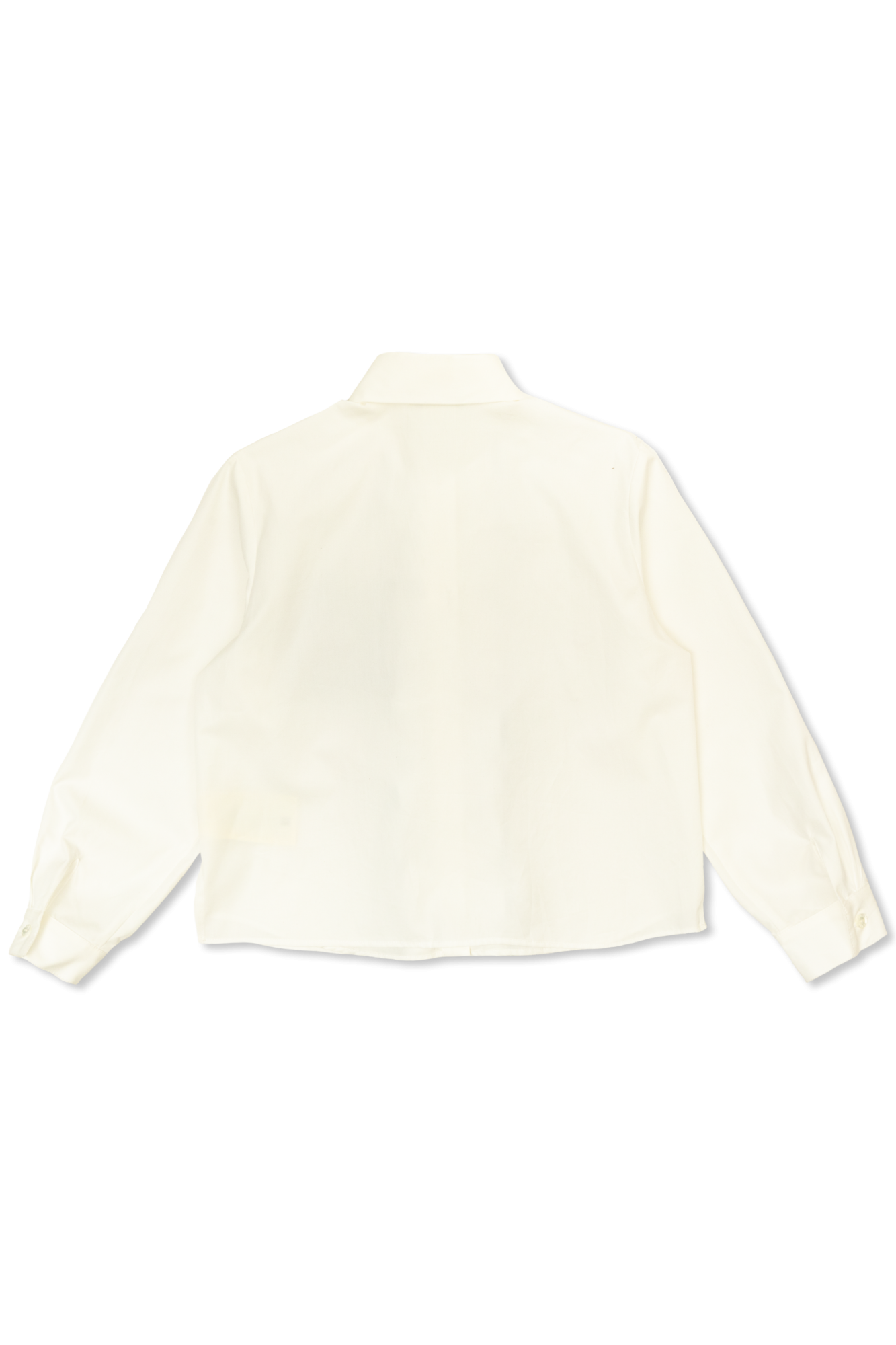 fendi Unzipped Kids Cotton shirt with ruffle