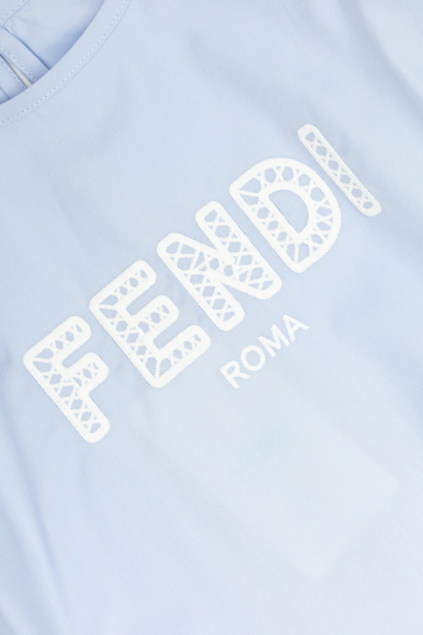 Fendi Kids Top with embroidered logo