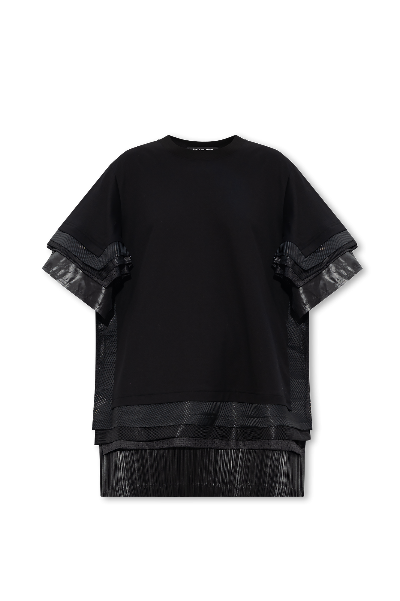 BOSS T-shirt con stampa Grigio elasticated-waist logo T-shirt