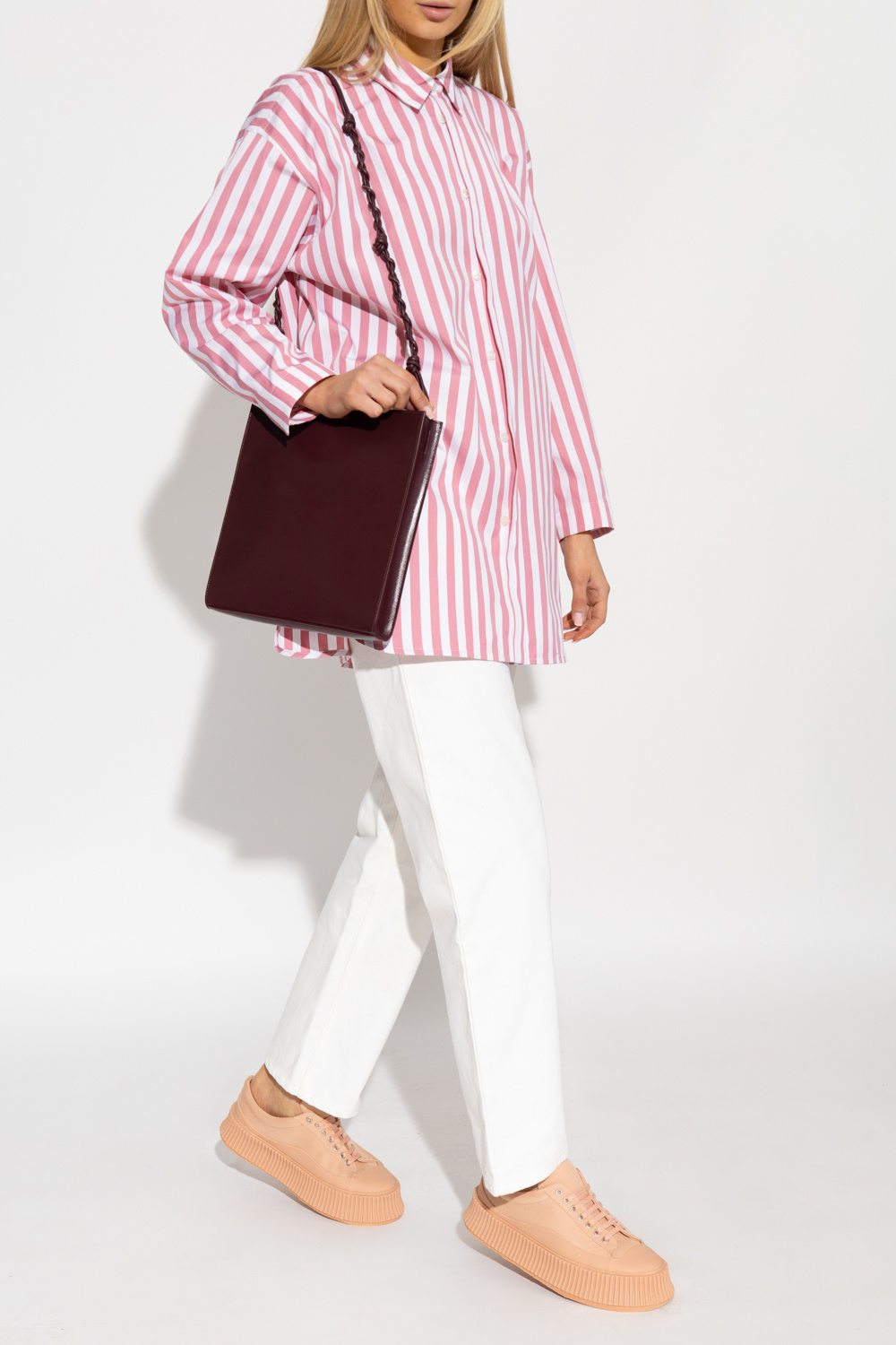 JIL SANDER Striped cotton shirt