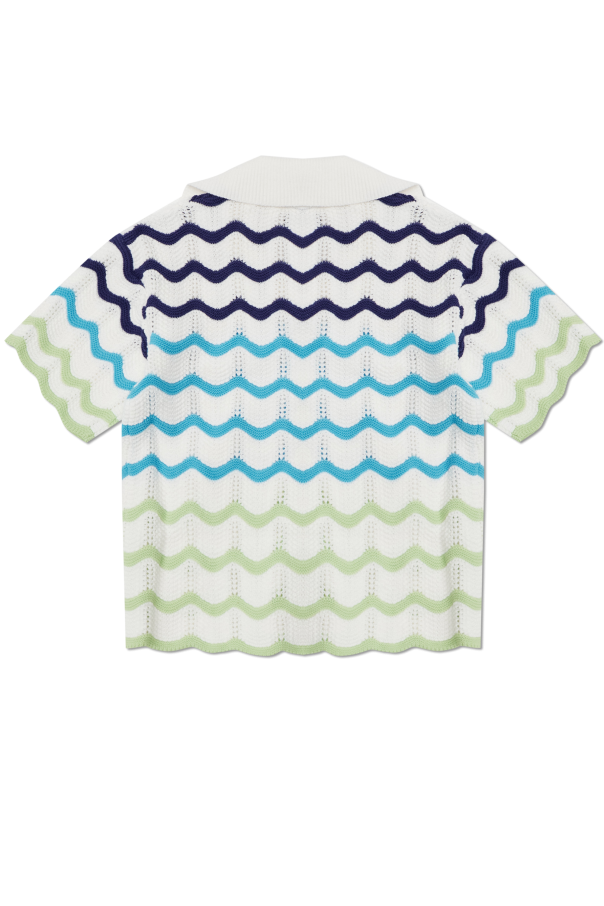Casablanca Kids Crochet short-sleeve shirt