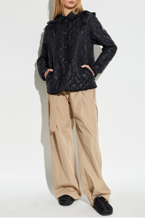 Gesteppte jacke mit abnehmbarem kapuze od Moncler