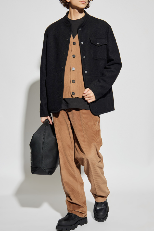 Moncler Gefütterte Jacke mit Logo