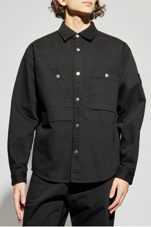 Stone Island Denim shirt with pockets