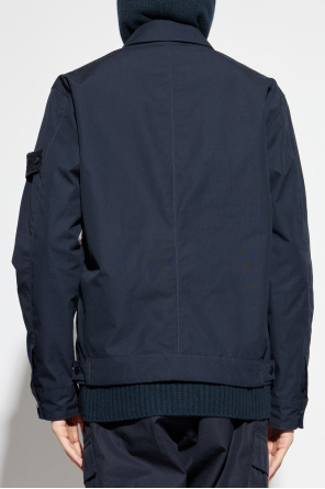 Stone Island Cotton jacket with logo patch