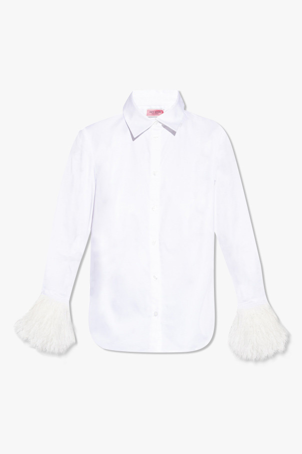 Kate Spade Delaware shirt with feathers