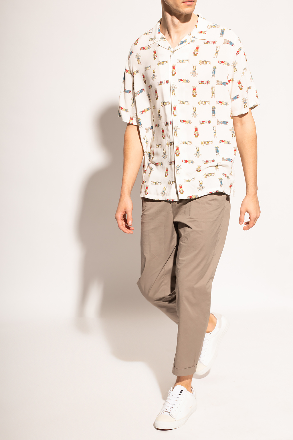 all saints pattern shirt