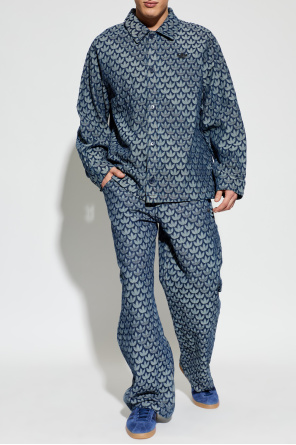 Jeansowa koszula z monogramem od ADIDAS Originals