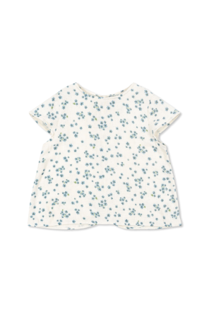 Top with a floral motif