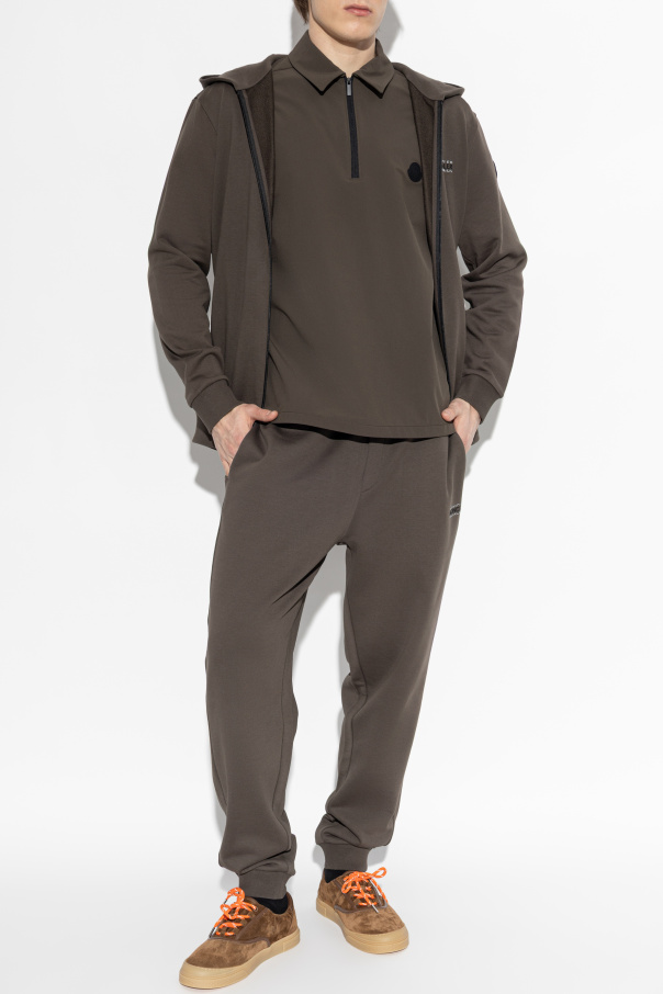 Moncler Polo with logo patch