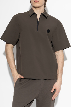 Moncler Polo with logo patch
