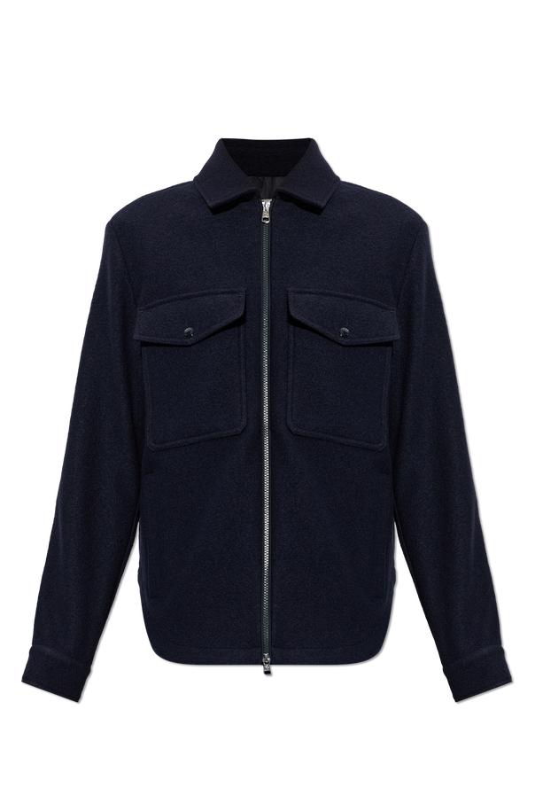 Moncler Wollene Hemdjacke mit Reißverschluss