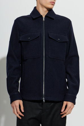 Moncler Wollene Hemdjacke mit Reißverschluss