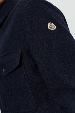 Moncler Wollene Hemdjacke mit Reißverschluss