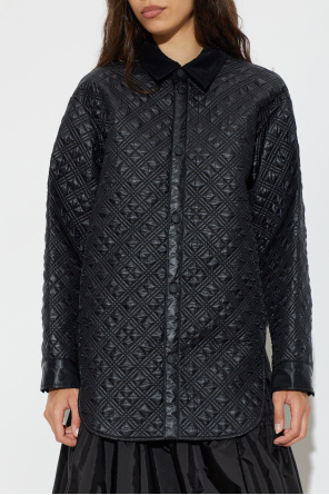 Moncler Quilted jacket with corduroy collar