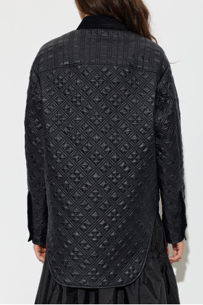 Moncler Quilted jacket with corduroy collar