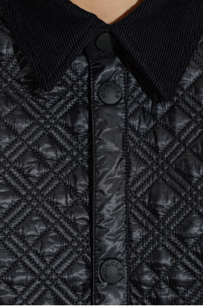 Moncler Quilted jacket with corduroy collar