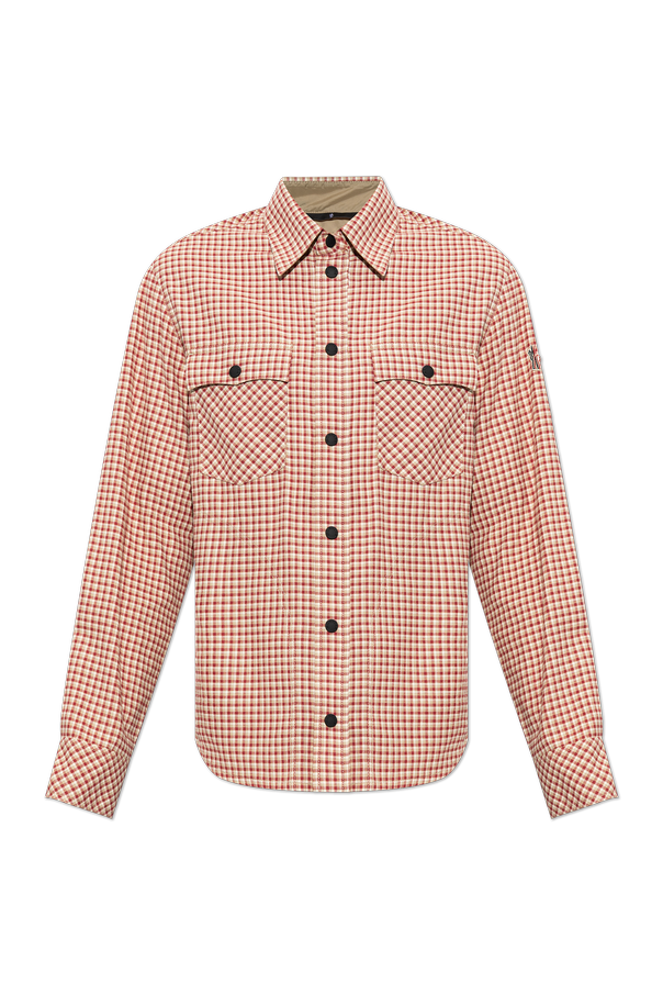 Red and cream Moncler Grenoble après-ski shirt od Moncler Grenoble
