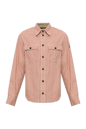Red and cream Moncler Grenoble après-ski shirt