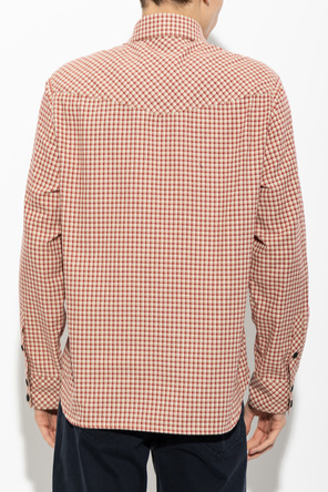 Moncler Grenoble Red and cream Moncler Grenoble après-ski shirt