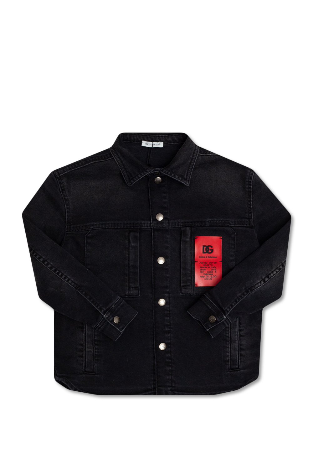 Dolce & Gabbana Kids Denim shirt with logo