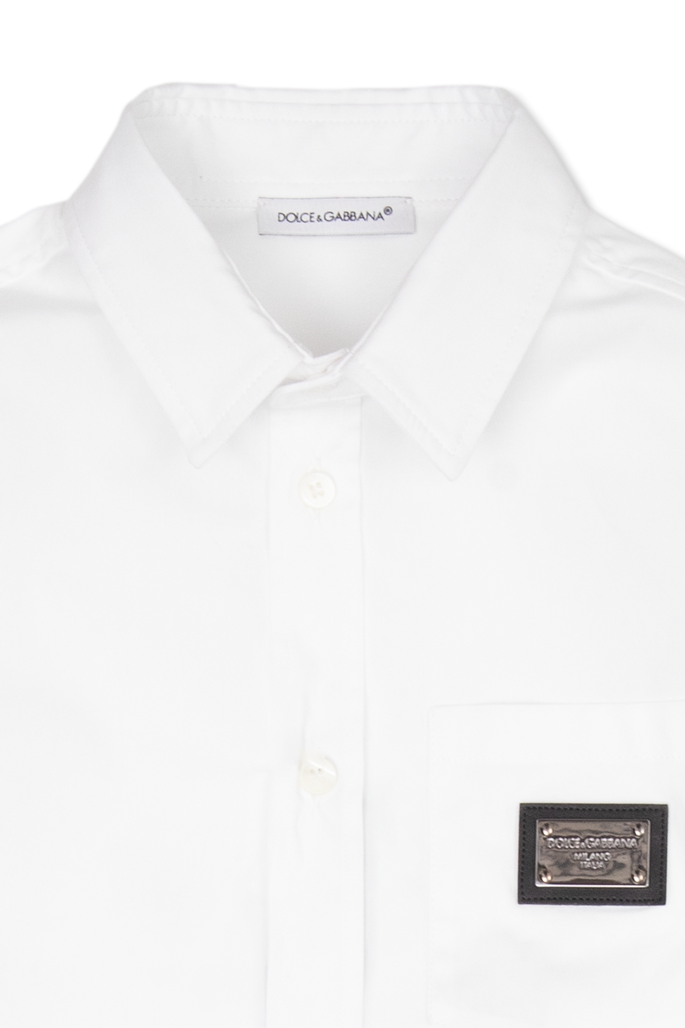 Dolce & Gabbana Kids Cotton shirt with pocket