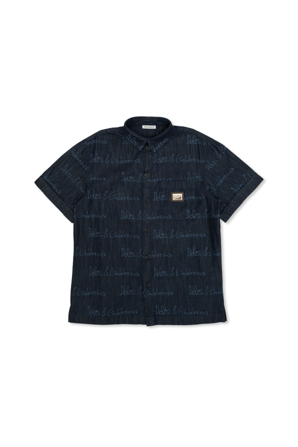 Denim shirt with pocket, zdjęcie 1 Denim shirt with pocket od Dolce & Gabbana Kids