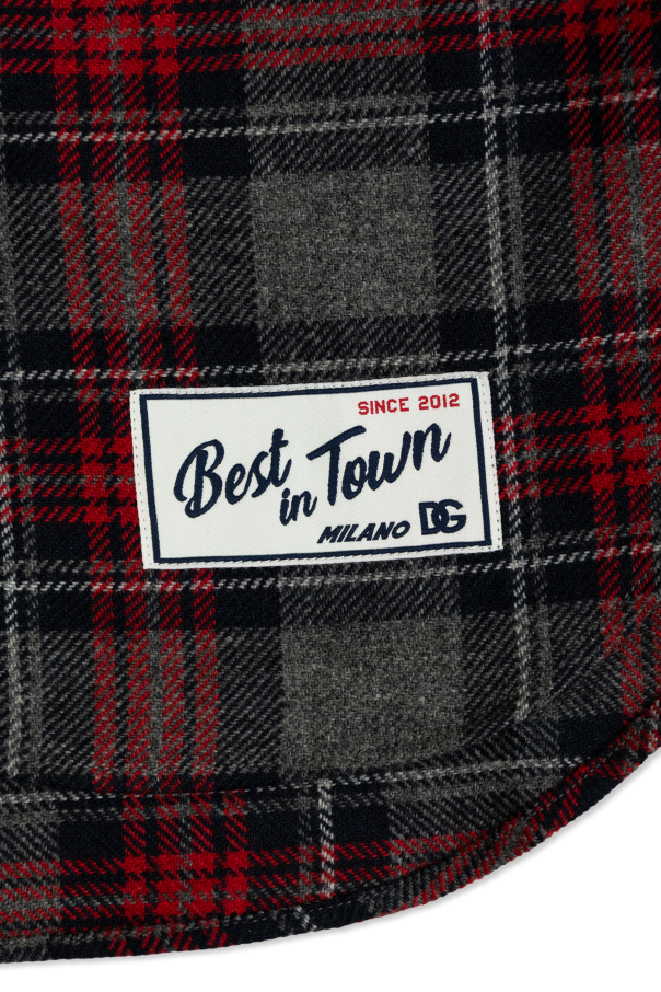 Dolce & Gabbana Kids Camisa de cuadros