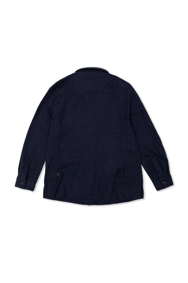 Dolce & Gabbana Kids Camisa com logótipo bordado