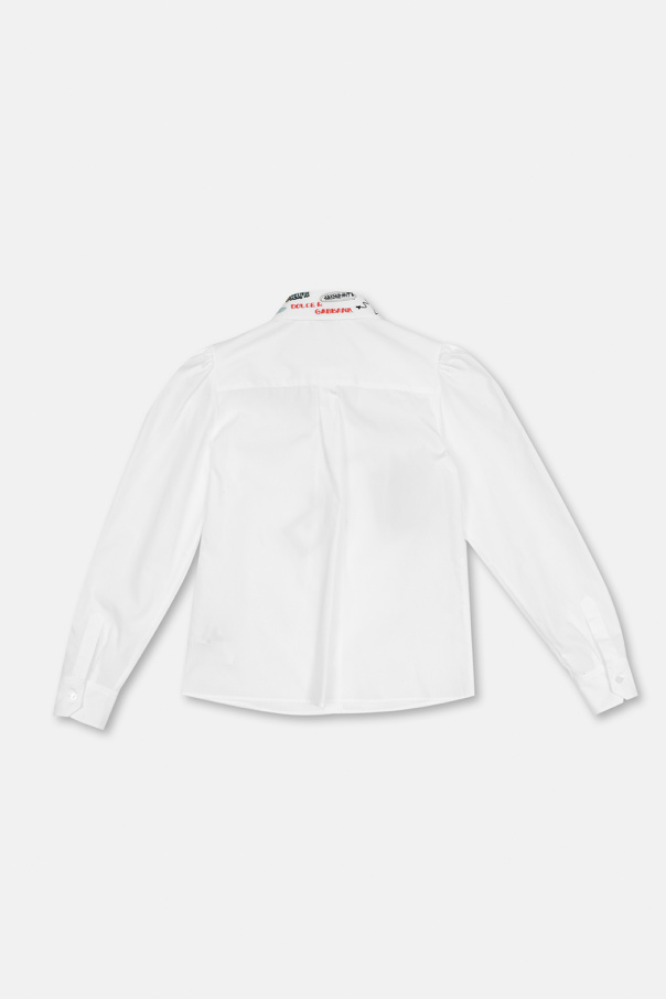 Air Jordan 5 PSG Paris St Germain Shirts Cotton shirt with decorative collar