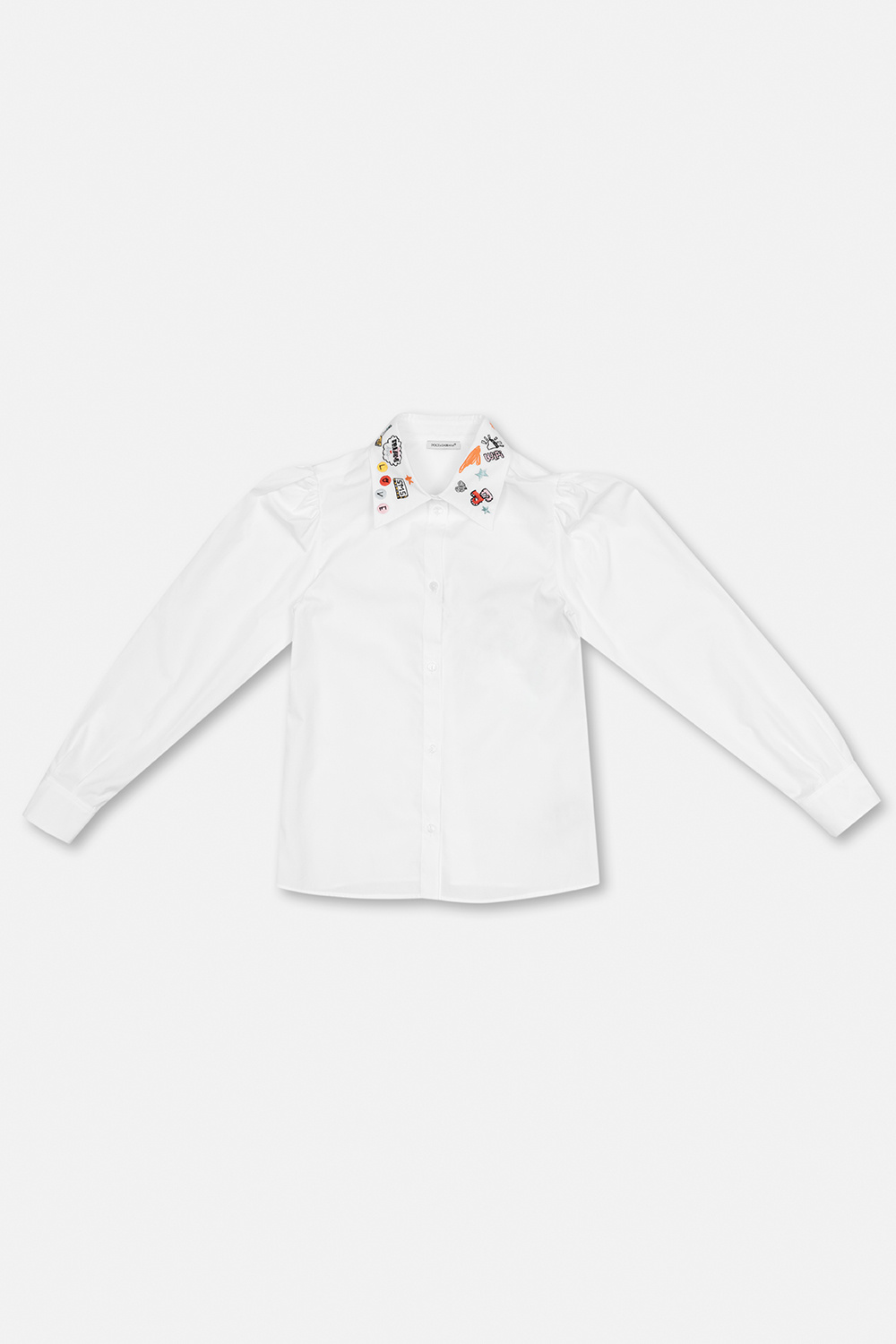 Dolce & Gabbana 732190 Odświeżacz Powietrza Do Samochodu Cotton shirt with decorative collar