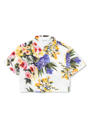 Shirt with floral motif