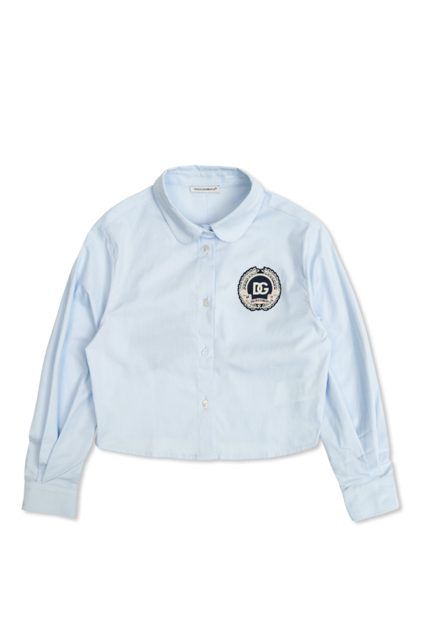 Shirt with logo patch, zdjęcie 1 Shirt with logo patch od Dolce & Gabbana Kids
