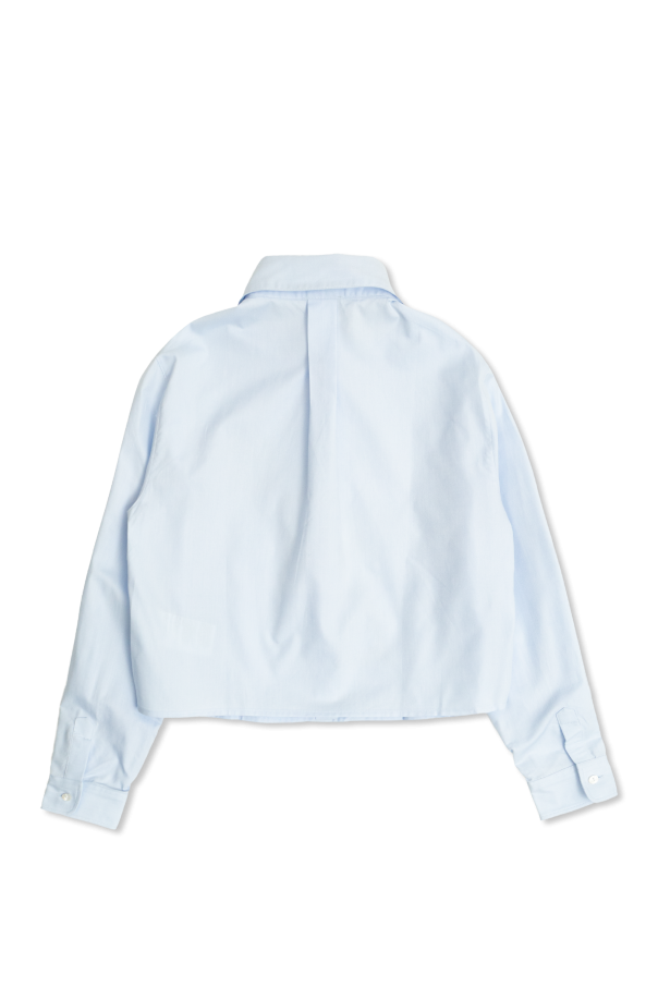 Dolce & Gabbana Kids Camisa con parche de logo