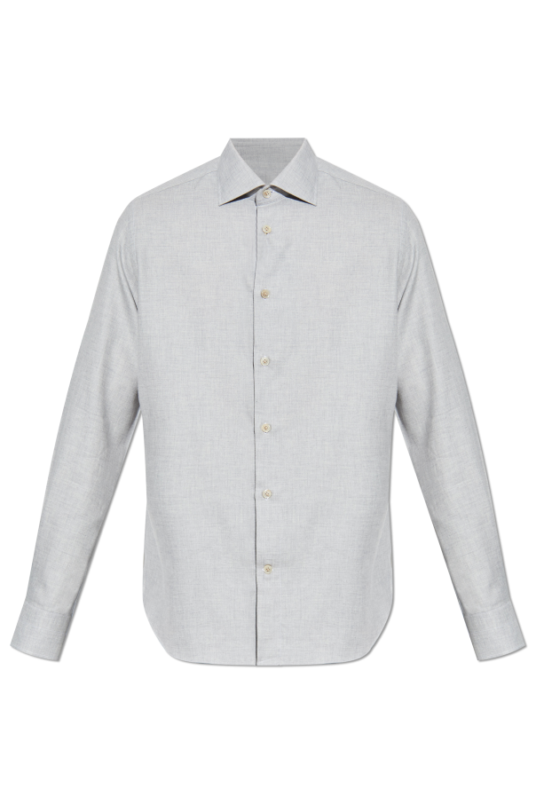 Shirt with cashmere trim, zdjęcie 1 Shirt with cashmere trim od Eleventy