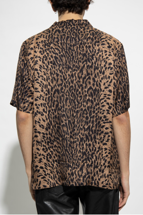 AllSaints ‘Leoza’ slim-fit shirt with animal motif