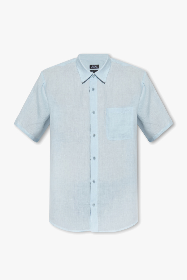 A.P.C. ‘Bellini’ linen Techknit shirt