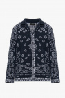 Alanui NAVY BLUE ‘Bandana Piquet’ cardigan