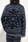 Alanui NAVY BLUE ‘Bandana Piquet’ cardigan