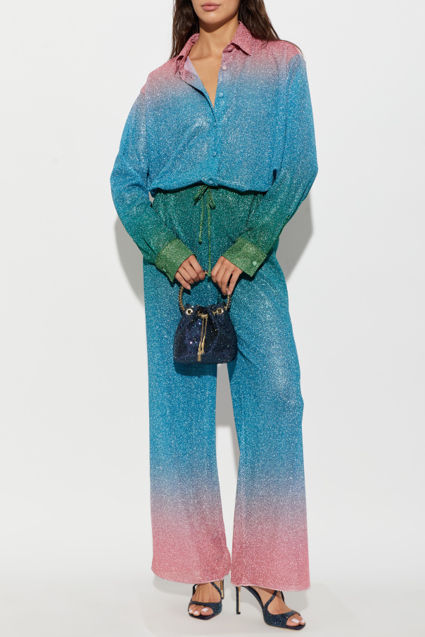 Oseree Shirt with lurex thread