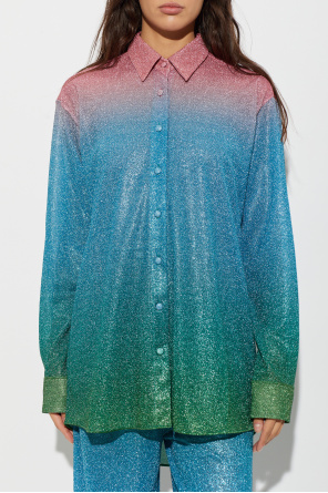 Oseree Shirt with lurex thread