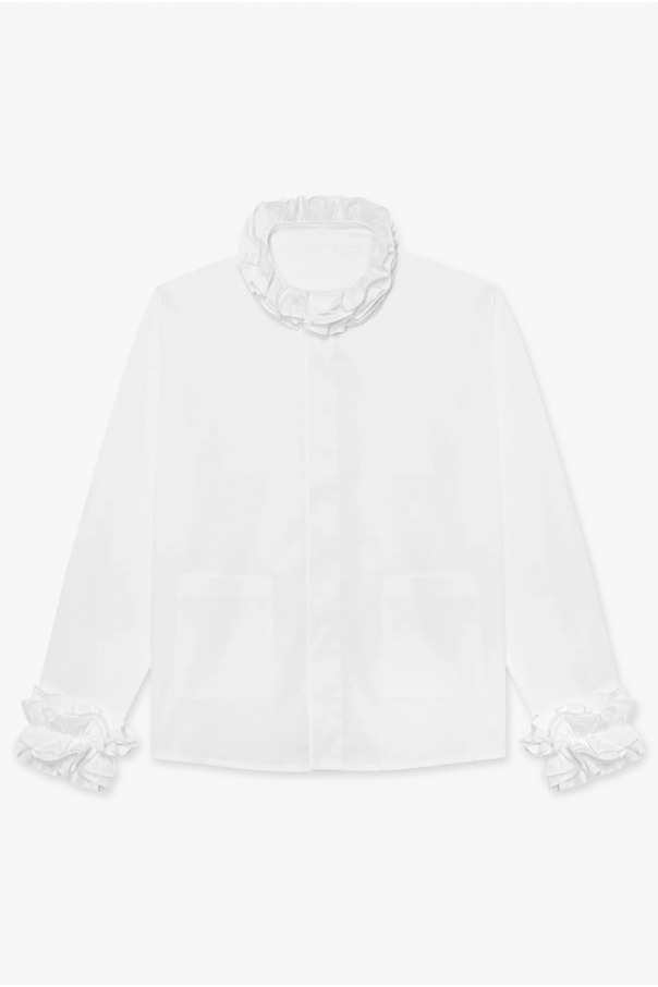 Le Petit Trou ‘Ella’ shirt with ruffles