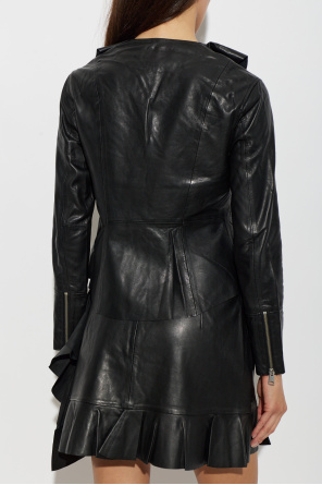 AllSaints Camisa de cuero ‘Luana’