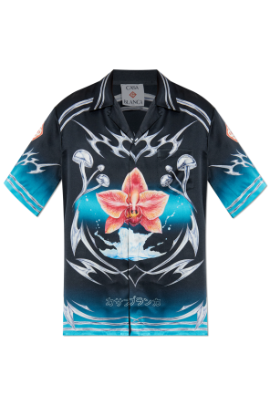 Seidenhemd mit Print