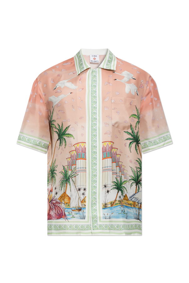 Silk shirt with a pocket od Casablanca