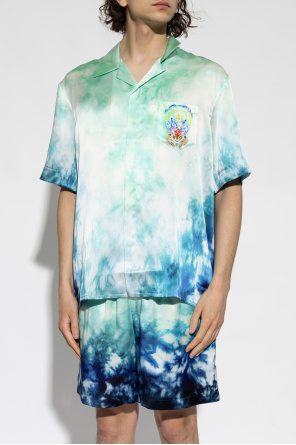 Casablanca Camisa de seda com bolso