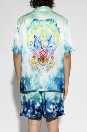 Casablanca Camisa de seda com bolso