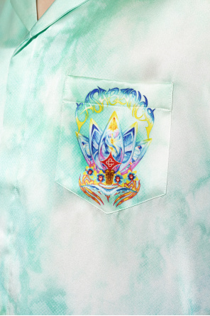 Casablanca Camisa de seda com bolso